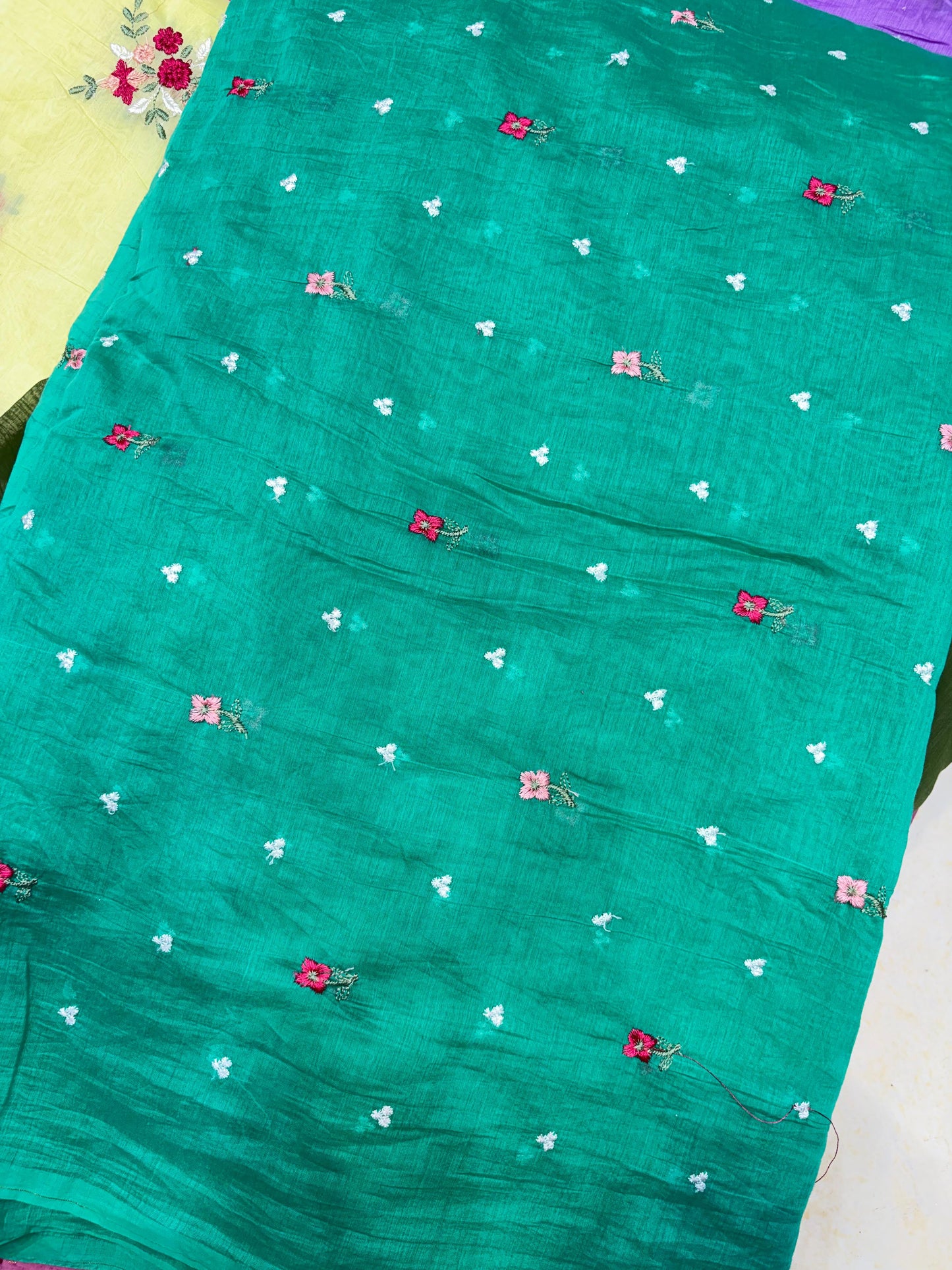 Premium Malchandari Embroidery Soft Fabric – 44" Width