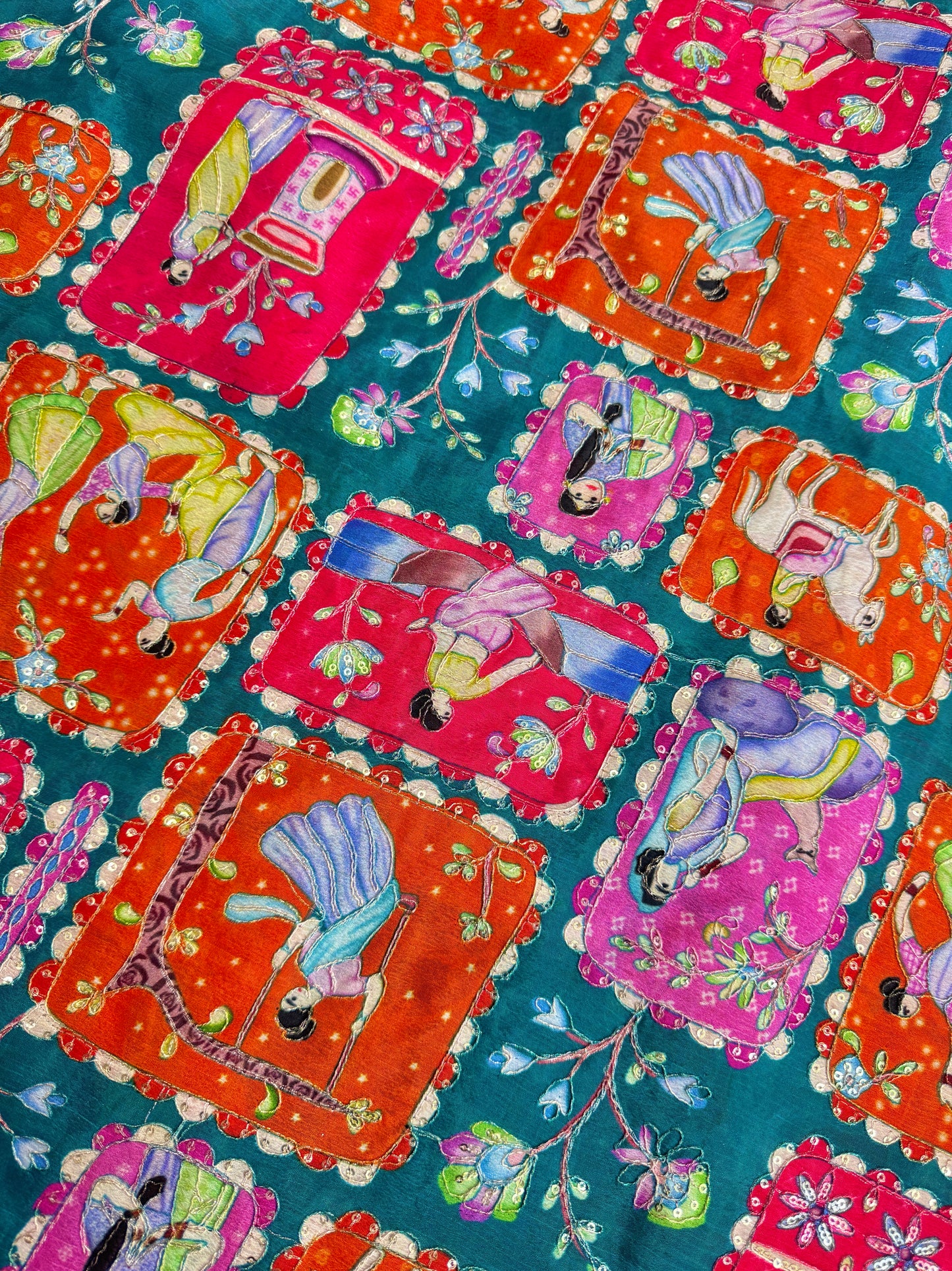 😍PURE CHENON WITH POSITION PRINT👸🤴 RAJA RANI DESIGN 44-45 WIDTH. #3