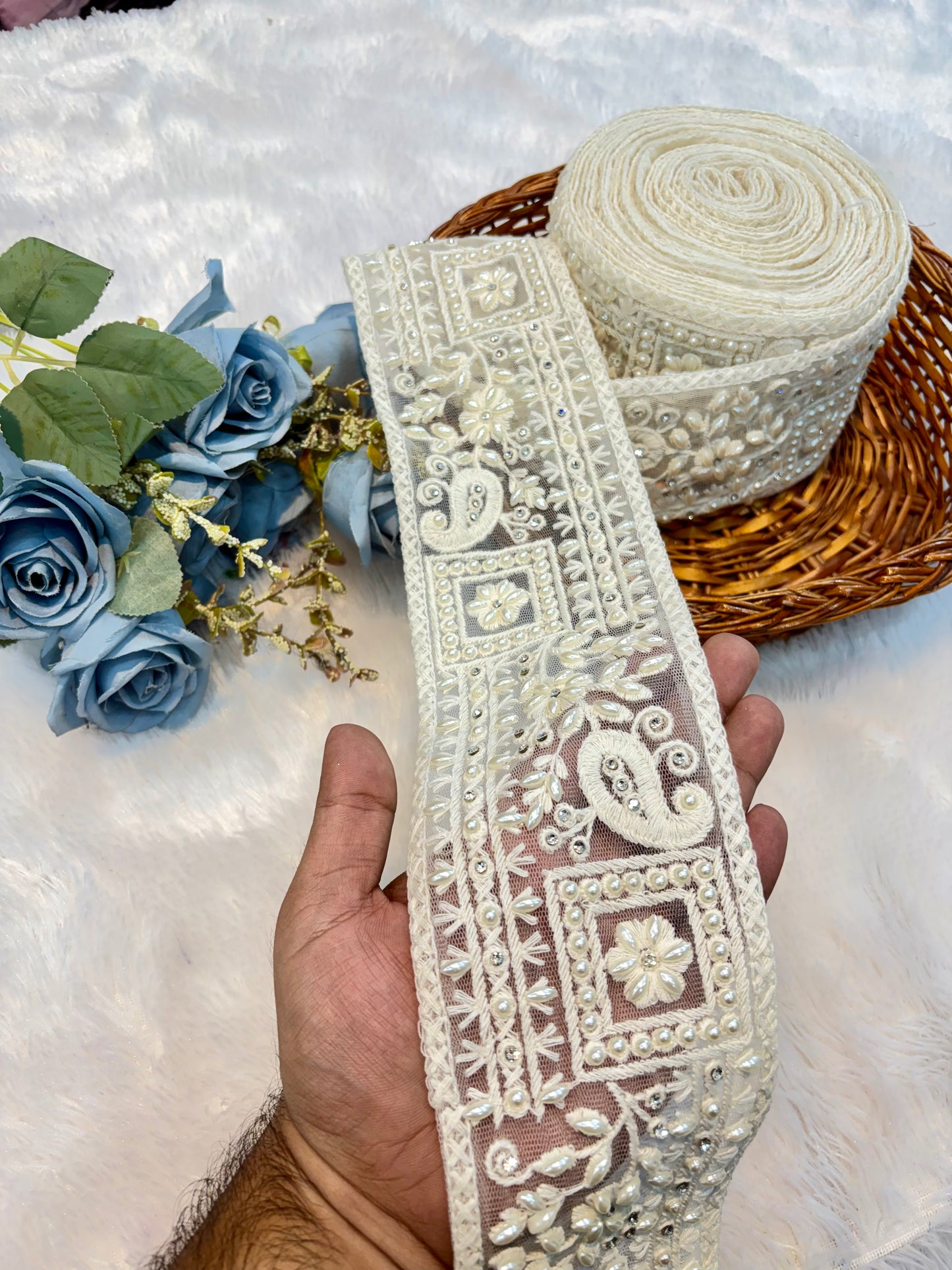 Premium Designer Dayable Lace – 9 Meter Decorative Lace Trim