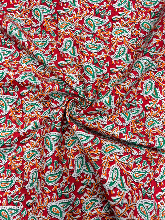 Premium Multicolor Jyothi Cotton Fabric (100% Pure Cotton) – Soft & Breathable 40 width