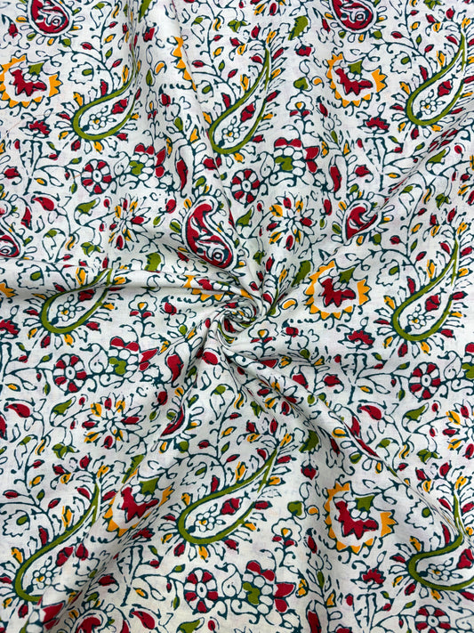 Premium Multicolor Jyothi Cotton Fabric (100% Pure Cotton) – Soft & Breathable 40 width