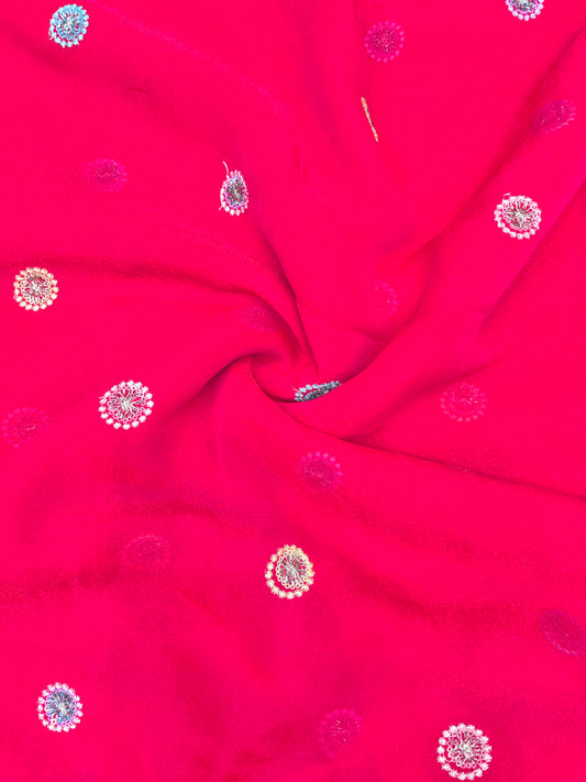 😍Exclusive Space Silk with Multi Colour Embroidery 44 inch width 🪡🧵