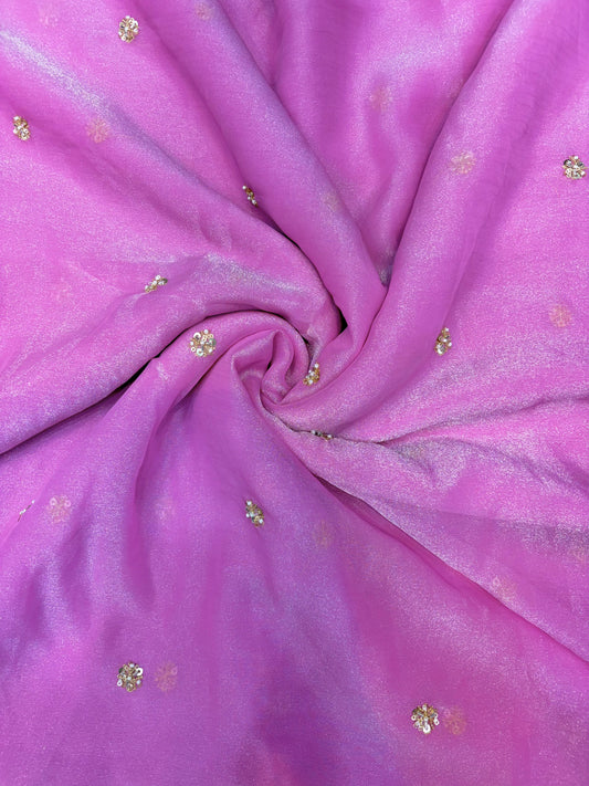 😍🥹Premium Space Silk with Beautiful Multi Colour Embroidery 44-45 inch width 🥻👗