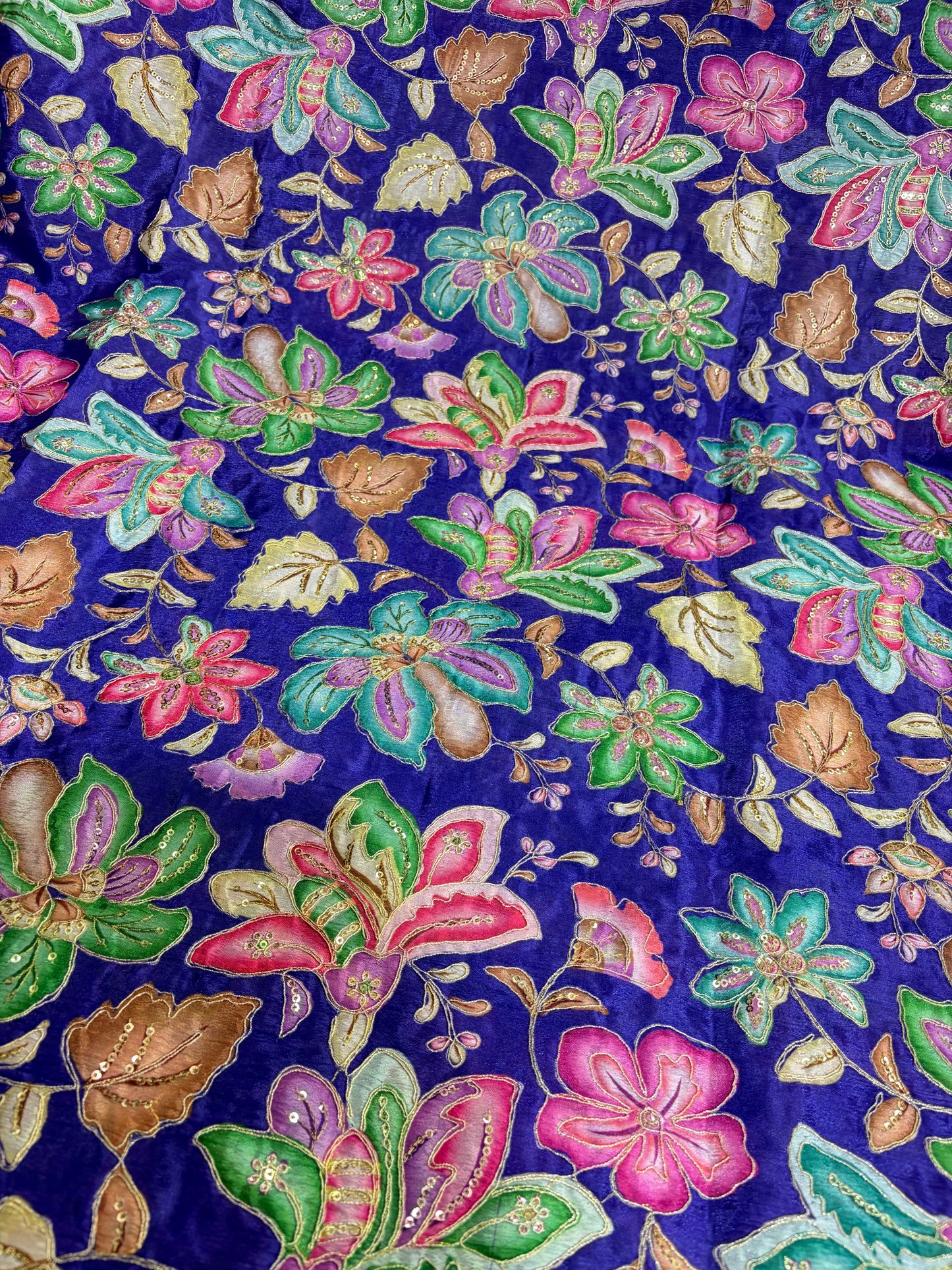 Beautiful π Pure Chenin fabrics flower desing 44inch width