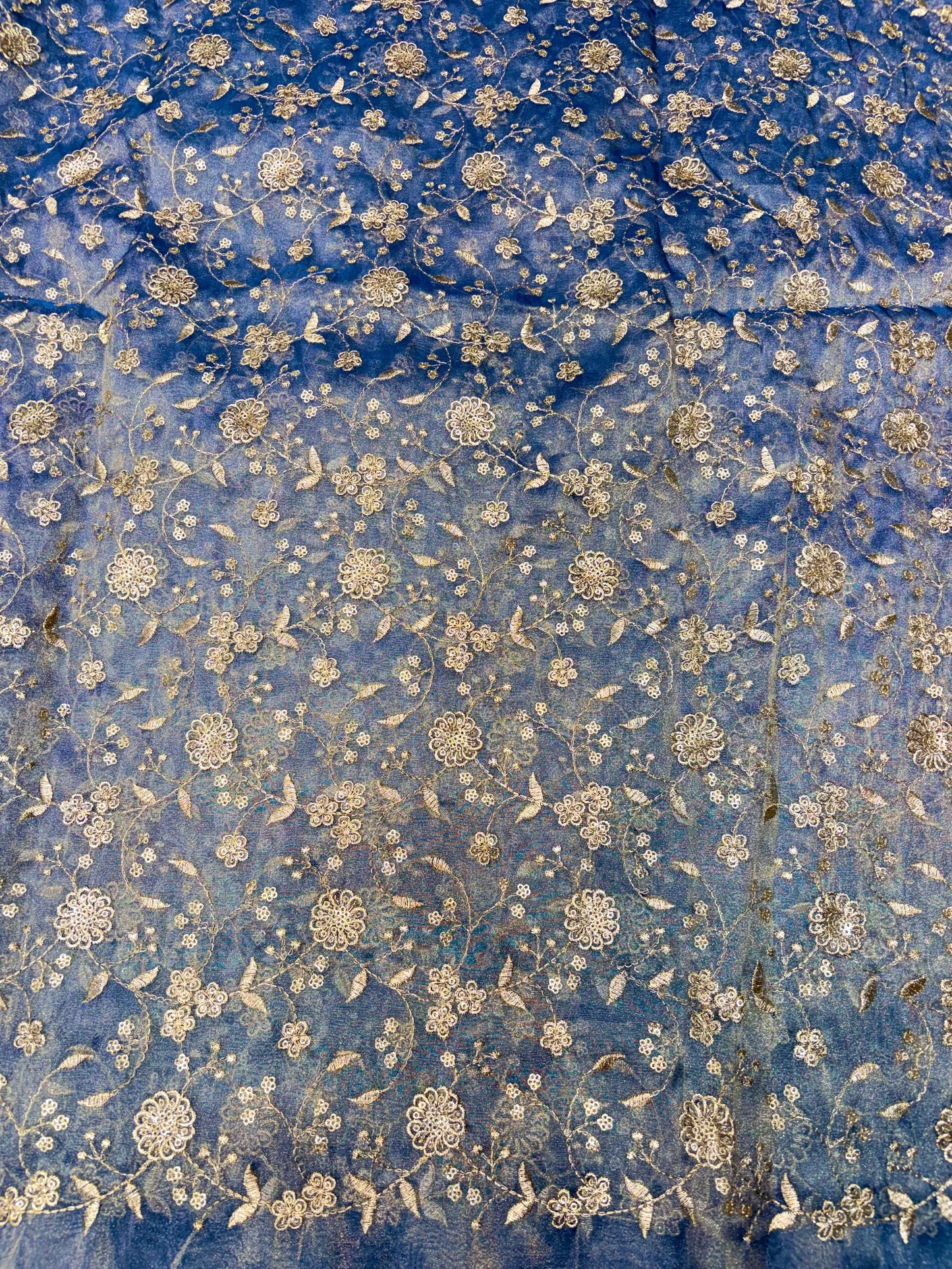 Royal Bloom Tissue Net Fabric 44width