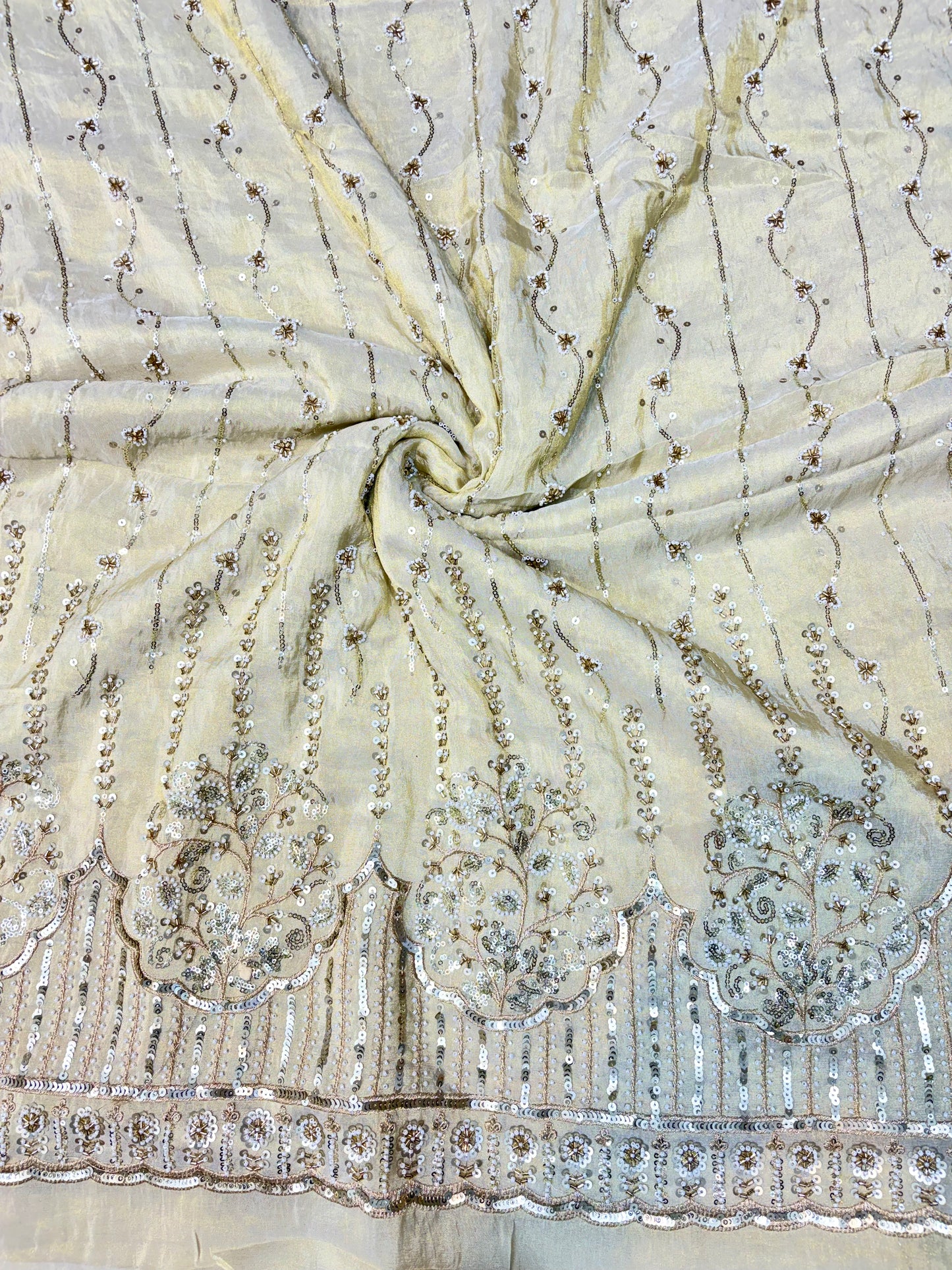 Premium Celestia Viscose Tissue Handwork Fabric 54inch width ( Dyble ) ✅