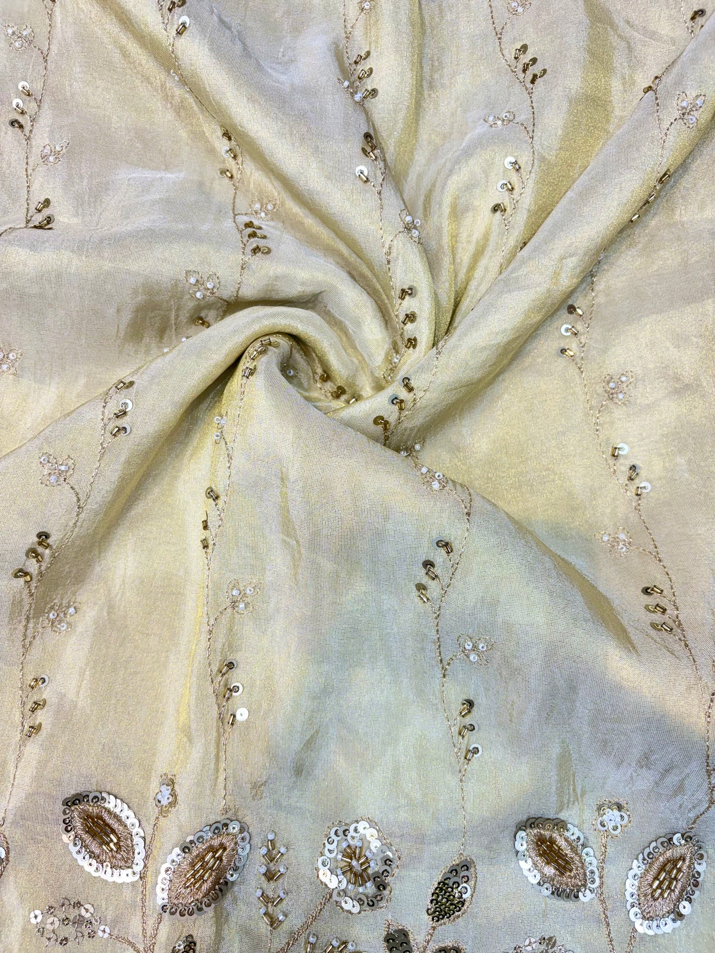 Premium Celestia Viscose Tissue Handwork Fabric 54inch width ( Dyble ) ✅