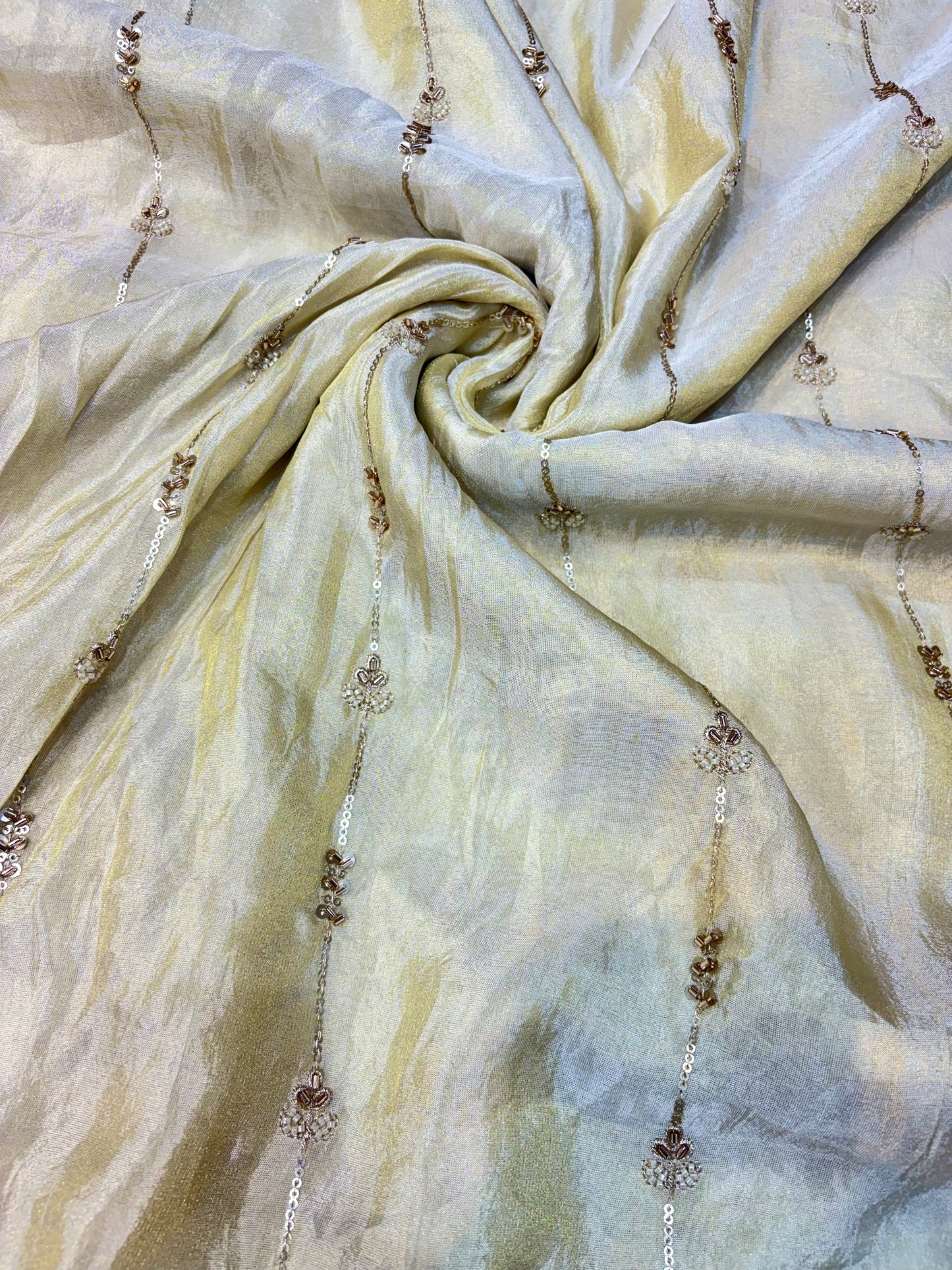 Premium Celestia Viscose Tissue Handwork Fabric 54inch width ( Dyble ) ✅