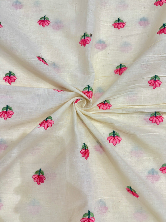 👗Kora cotton with embroidery 💐 44inch width trendy peplum tops