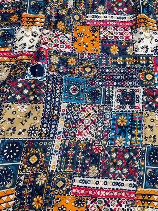 👗 beautiful 💕printed rayon fabric premium quality 44width