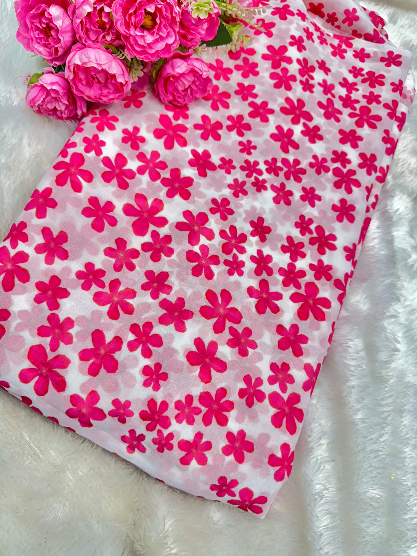 100% Soft šprinted georgette,š„»Lightweight 44-45inch width Sare , Anarkali , dresses