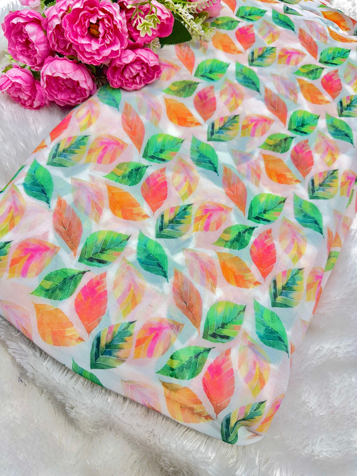 100% Soft šprinted georgette,š„»Lightweight 44-45inch width Sare , Anarkali , dresses
