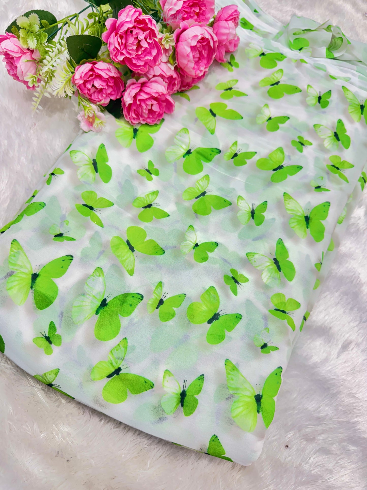 100% Soft šprinted georgette,š„»Lightweight 44-45inch width Sare , Anarkali , dresses