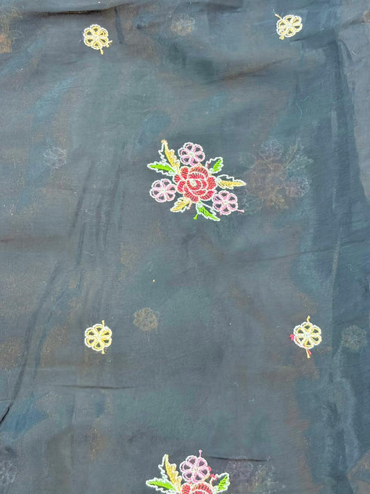 PASHPINA SILK EMBROIDERED FABRIC 44" WIDTH