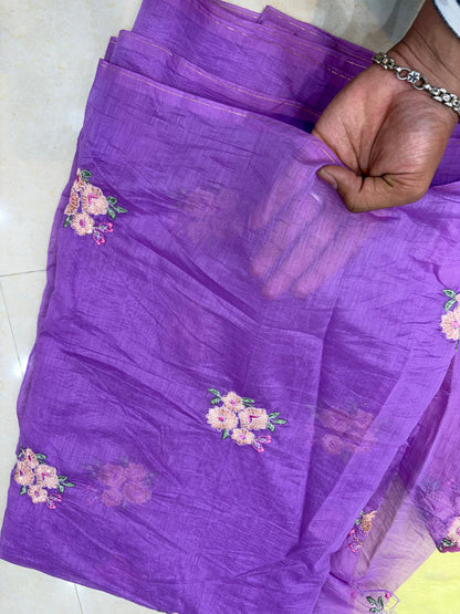 Premium Malchandari Embroidery Soft Fabric – 44" Width