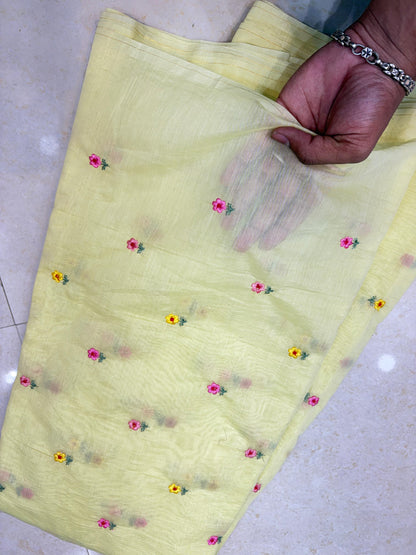 Premium Malchandari Embroidery Soft Fabric – 44" Width