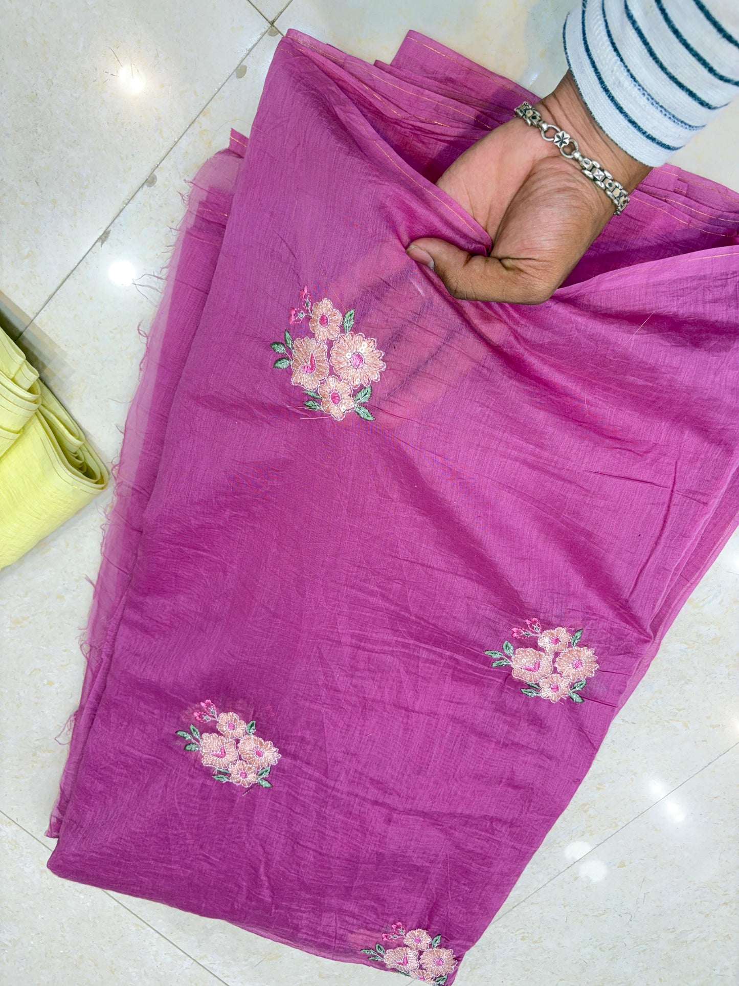 Premium Malchandari Embroidery Soft Fabric – 44" Width