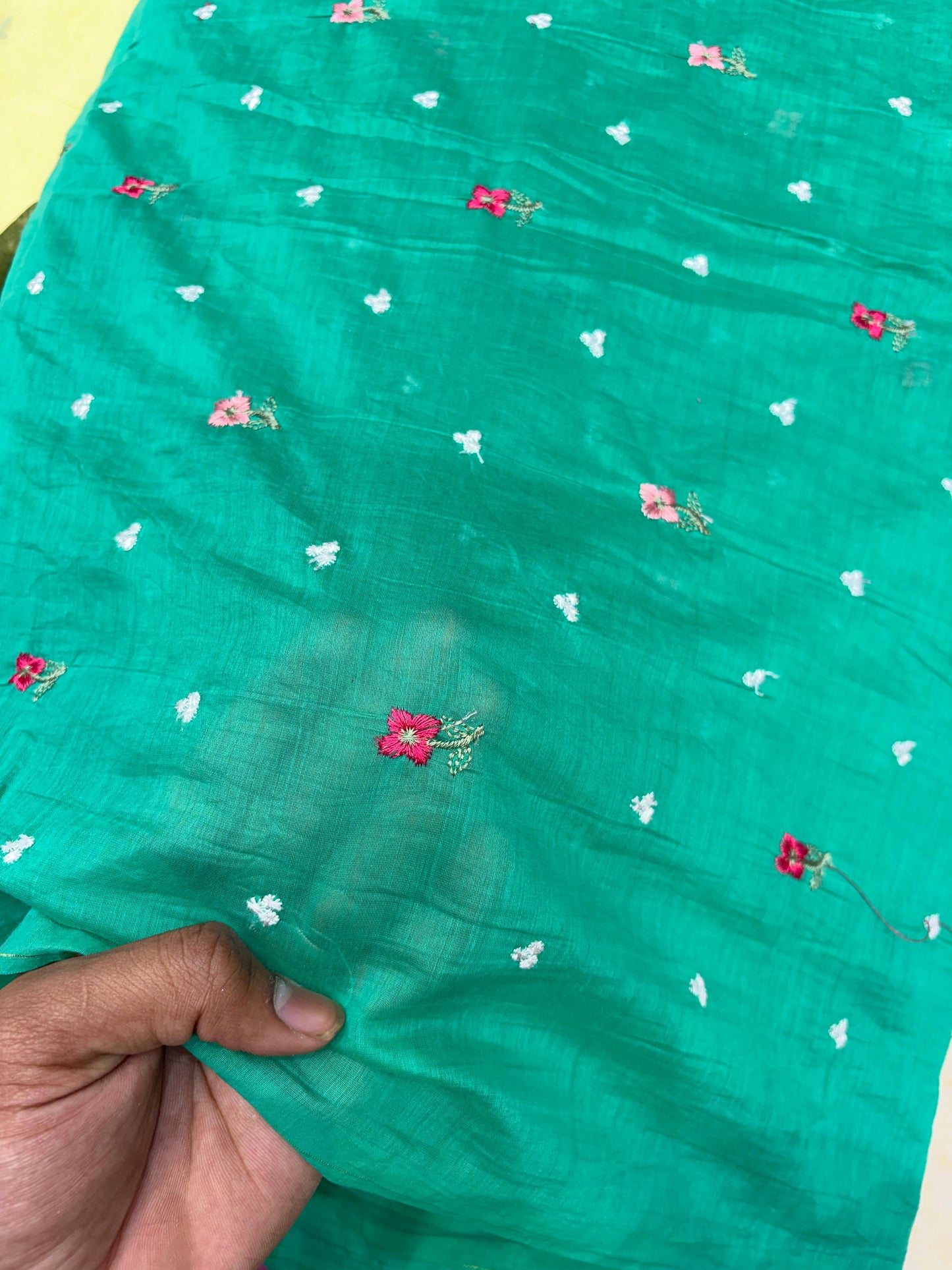 Premium Malchandari Embroidery Soft Fabric – 44" Width