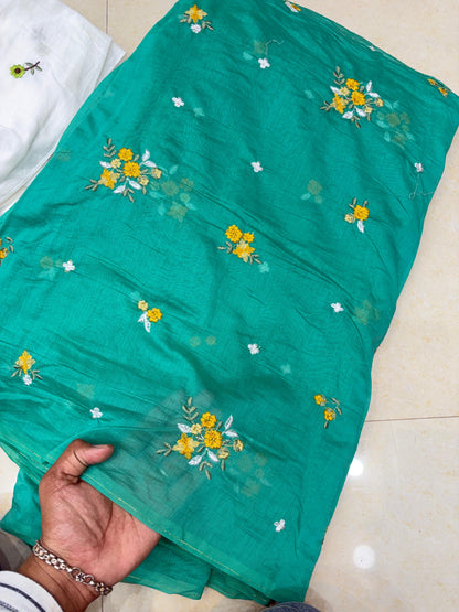 Premium Malchandari Embroidery Soft Fabric – 44" Width