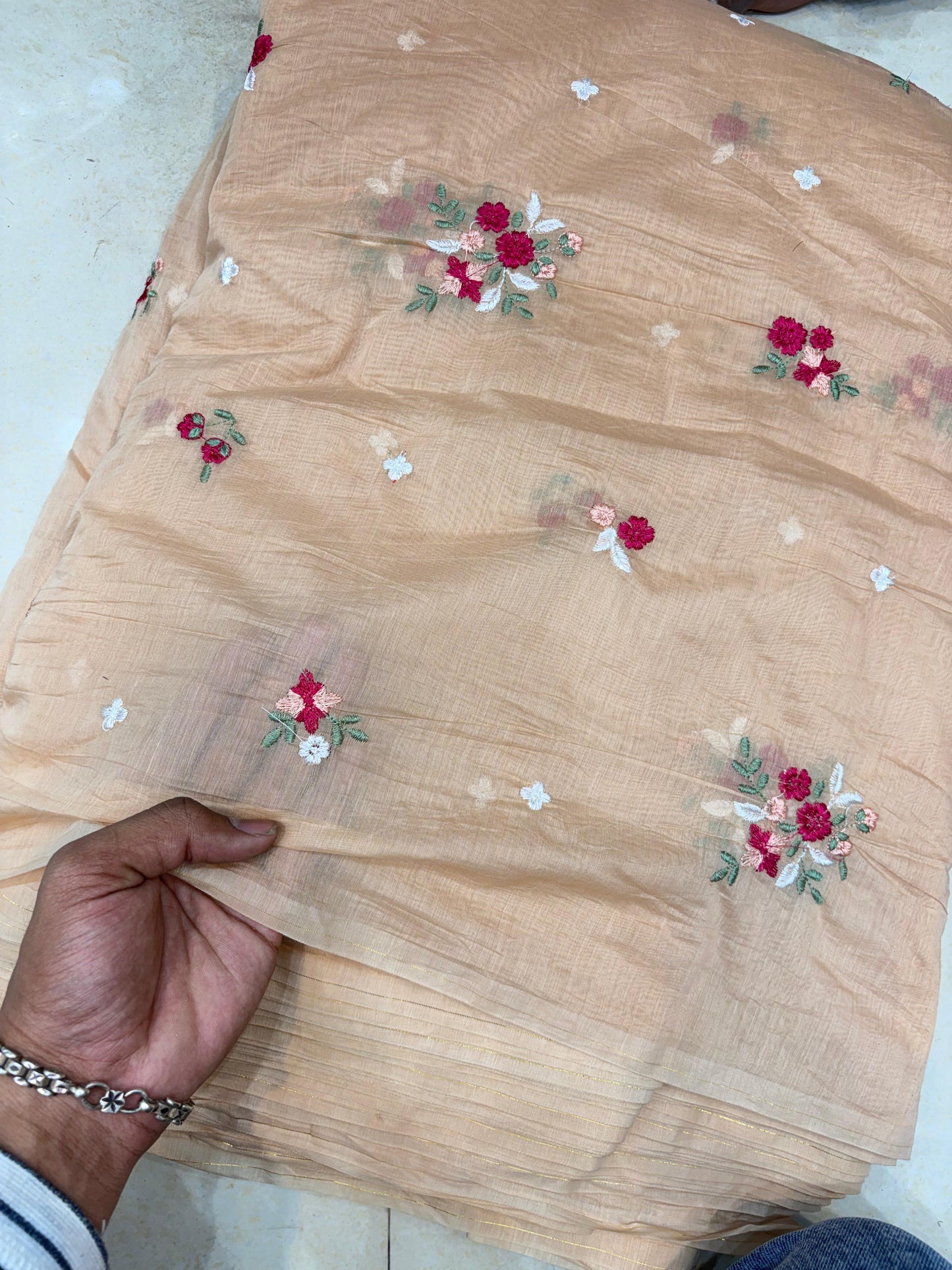 Premium Malchandari Embroidery Soft Fabric – 44" Width