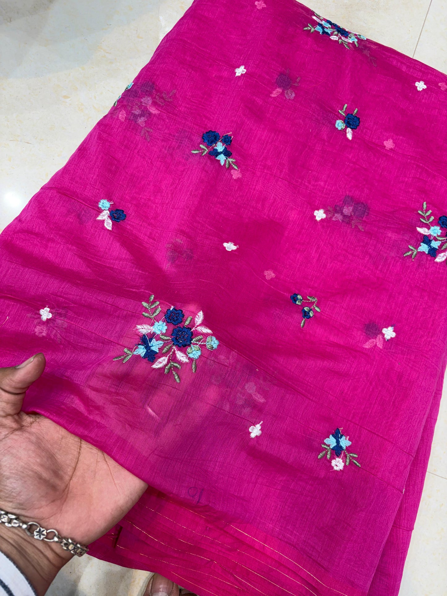 Premium Malchandari Embroidery Soft Fabric – 44" Width