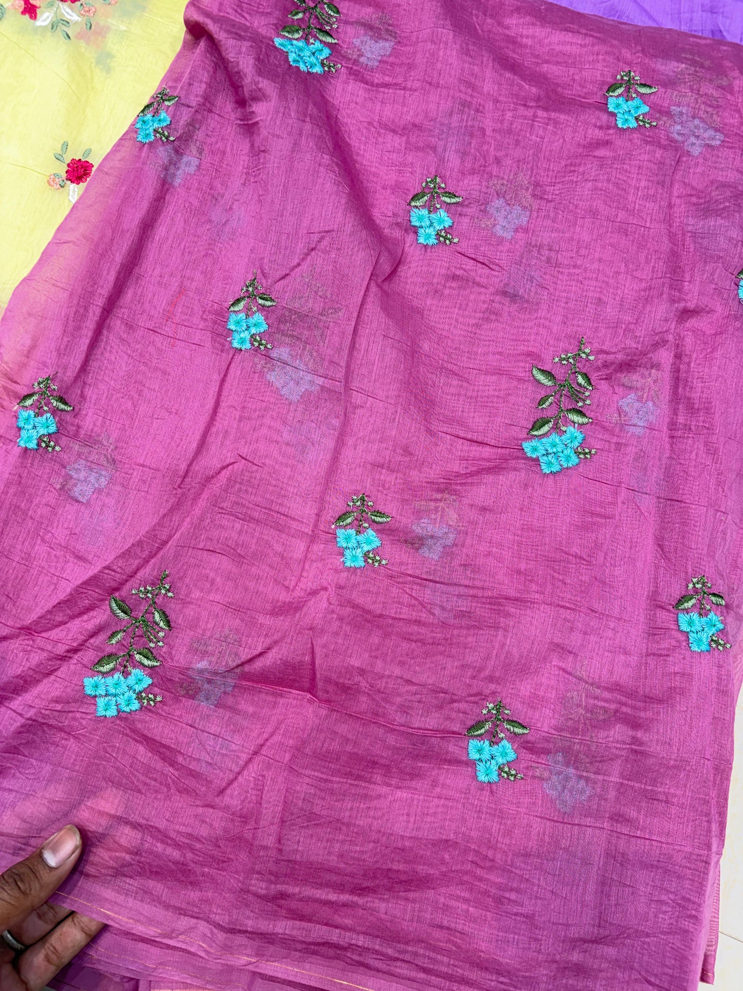 Premium Malchandari Embroidery Soft Fabric – 44" Width