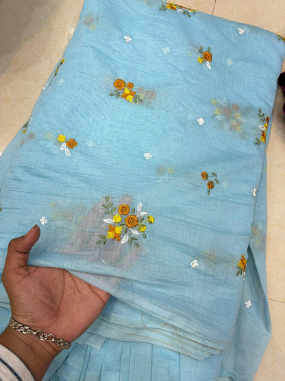 Premium Malchandari Embroidery Soft Fabric – 44" Width