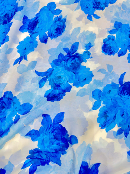 Georgette imprimée 100% douce 👗, tissu léger de 44-45 pouces de large, idéal pour les saris, les anarkalis et les robes 🥻