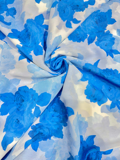 Georgette imprimée 100% douce 👗, tissu léger de 44-45 pouces de large, idéal pour les saris, les anarkalis et les robes 🥻