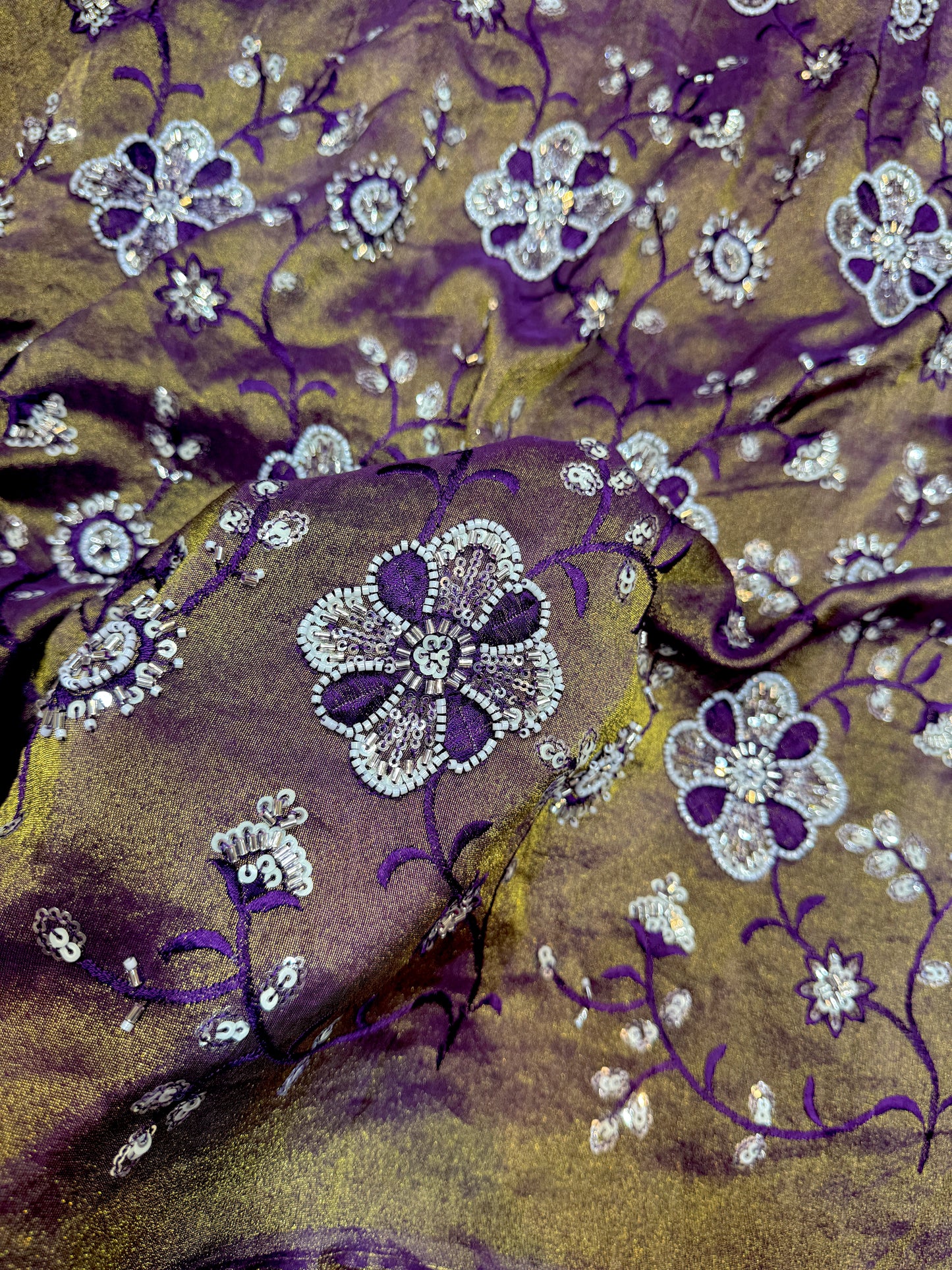 viscose  Tissue Embroidery 44 inch width