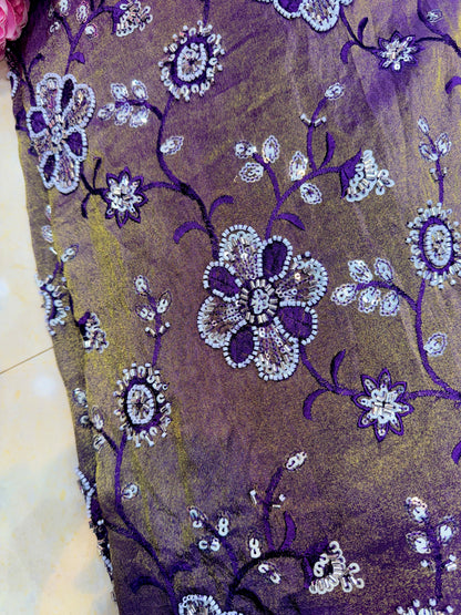 viscose  Tissue Embroidery 44 inch width