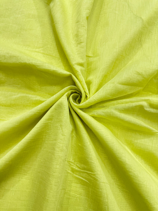 PURE MAL CHANDARI COTTON 44-45 WIDTH 👗🥻 LIME GREEN