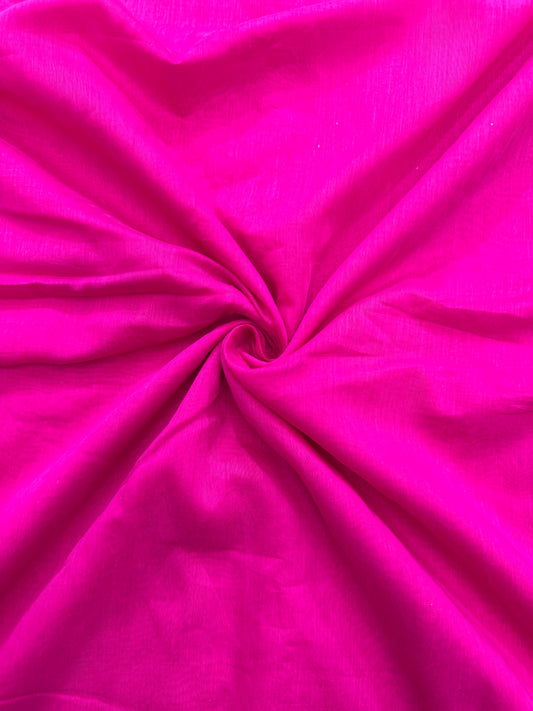 PURE MAL CHANDARI COTTON 44-45 WIDTH 👗🥻 RANI PINK