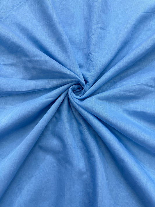 PURE MAL CHANDARI  SKY BLUE COTTON 44-45 WIDTH 👗🥻 BLUE