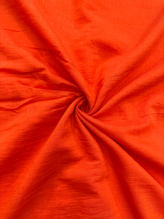 PURE MAL CHANDARI COTTON 44-45 WIDTH 👗🥻 ORANGE