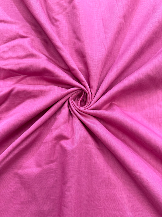 PURE MAL CHANDARI COTTON 44-45 WIDTH 👗🥻  LITE  PINK SHADED
