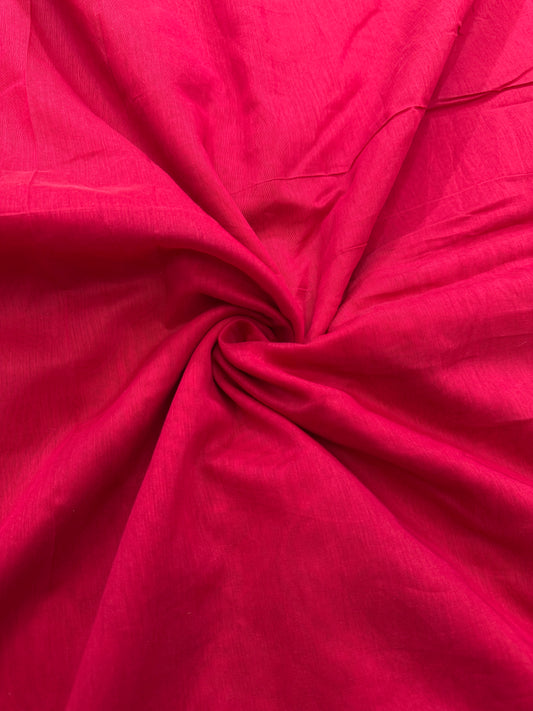 PURE MAL CHANDARI COTTON 44-45 WIDTH 👗🥻MAGENTA MAROON