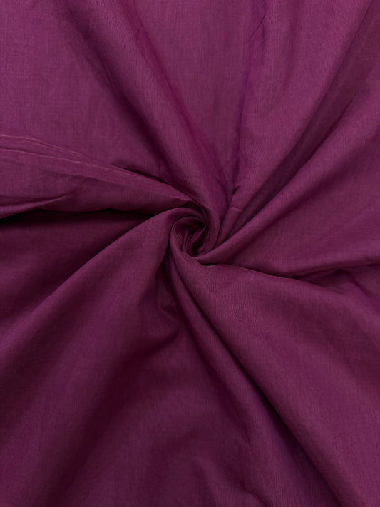 PURE MAL CHANDARI COTTON 44-45 WIDTH 👗🥻 WINE