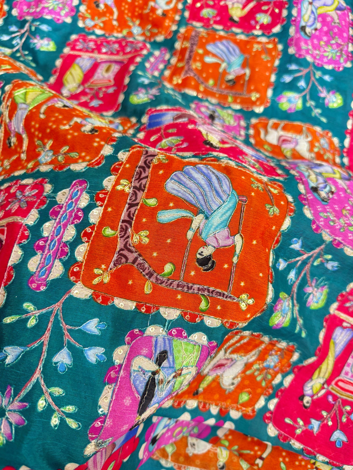 😍PURE CHENON WITH POSITION PRINT👸🤴 RAJA RANI DESIGN 44-45 WIDTH. #1