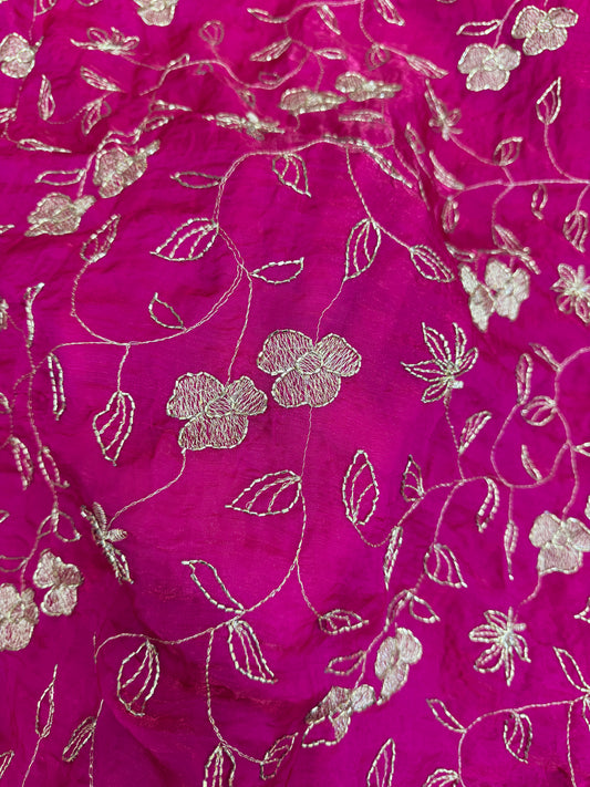 🥻👗BEAUTIFUL GLASS TISSU WITH ALLOVER BEATS WORK 44-45WIDTH - Design 6