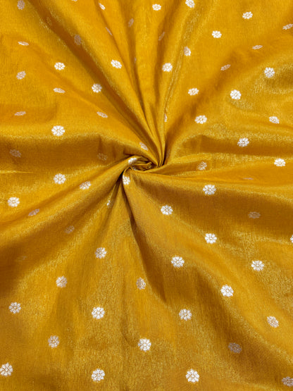 Paitanick Desing border with tissu fabric 44-45 width MUSTAD YELLOW