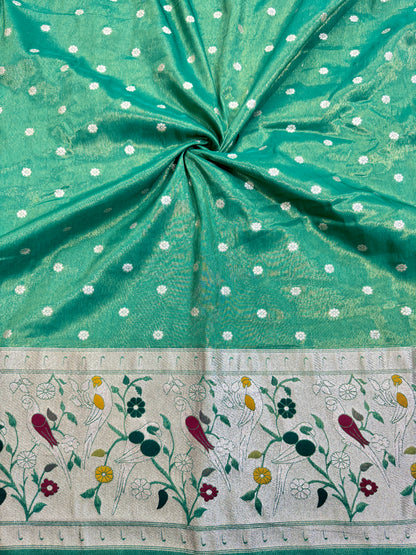 Paitanick Desing border  with tissu fabric 44-45 width