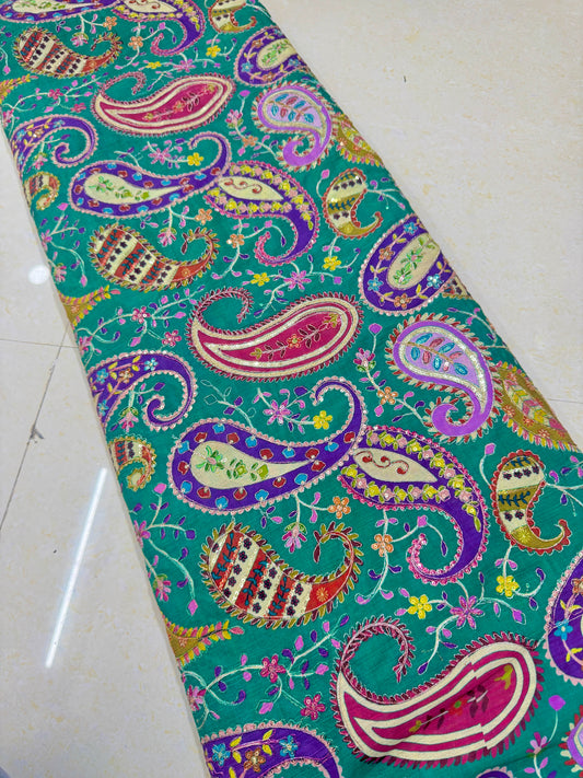 Multicolor all over position, Printed chenon Fabric for  | Designer Floral Print Fabric for width 44inch widthMulticolor all over position, Printed chenonFabric for Dressmaking | Designer Floral Print t width 44inch width, Bl