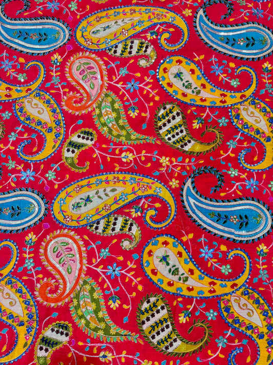 Multicolor all over position, Printed chenon Fabric for  | Designer Floral Print Fabric for width 44inch widthMulticolor all over position, Printed chenonFabric for Dressmaking | Designer Floral Print t width 44inch width, Bl