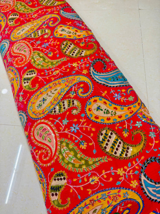 Multicolor all over position, Printed chenon Fabric for  | Designer Floral Print Fabric for width 44inch widthMulticolor all over position, Printed chenonFabric for Dressmaking | Designer Floral Print t width 44inch width, Bl