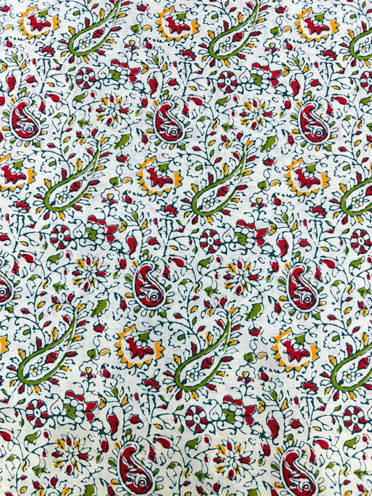 Premium Multicolor Jyothi Cotton Fabric (100% Pure Cotton) – Soft & Breathable 40 width