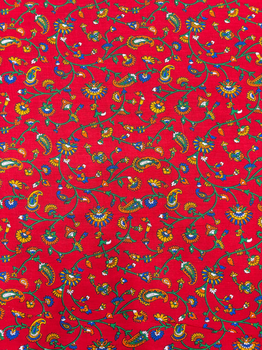 Premium Multicolor Jyothi Cotton Fabric (100% Pure Cotton) – Soft & Breathable 40 width