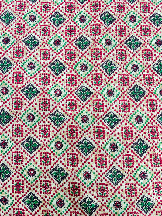 Premium Multicolor Jyothi Cotton Fabric (100% Pure Cotton) – Soft & Breathable 40 width