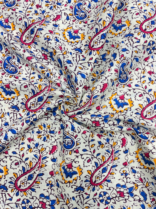 Premium Multicolor Jyothi Cotton Fabric (100% Pure Cotton) – Soft & Breathable 40 width