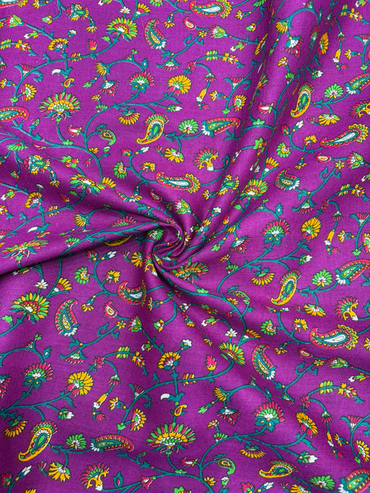 Premium Multicolor Jyothi Cotton Fabric (100% Pure Cotton) – Soft & Breathable 40 width